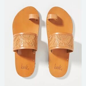 Beek Tinkerbird Leather Sandals in Tan